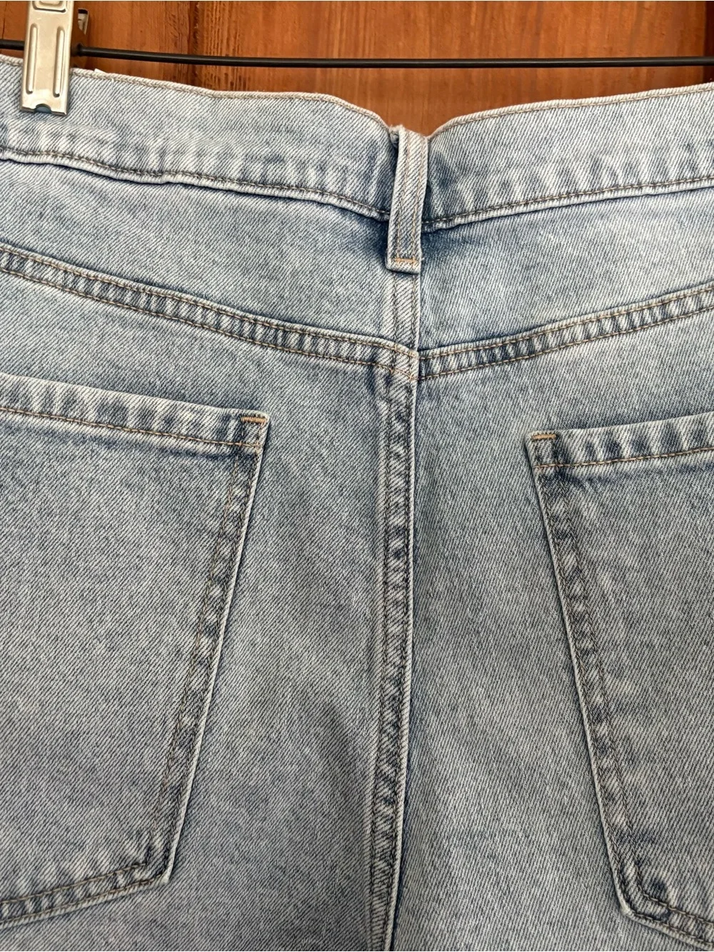 NWT Time and Tru Light Wash High-Rise Jean Blue  Shorts Size 18